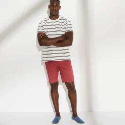 Bermuda chino ceinture arrondie sous le ventre