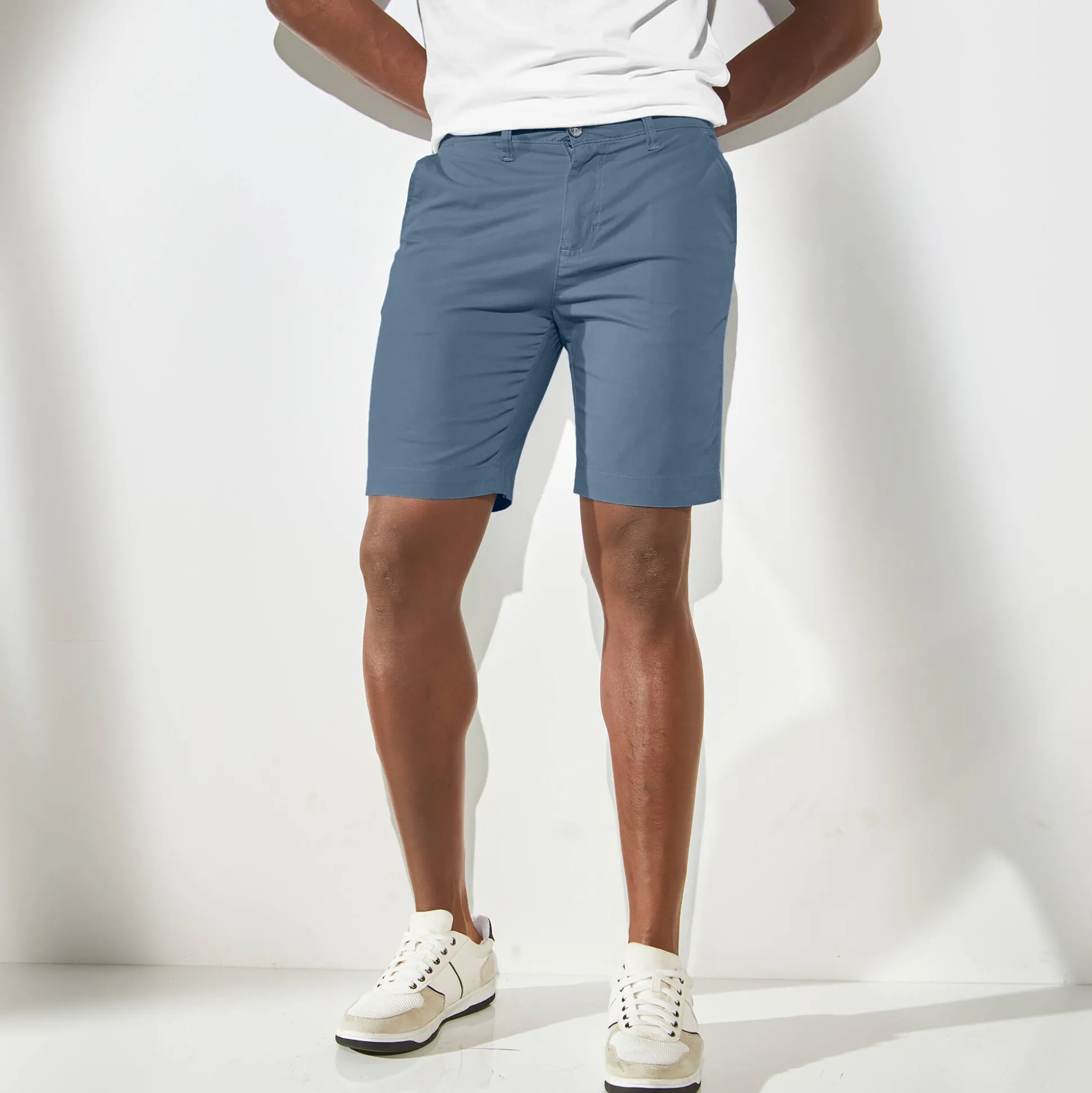 Bermuda chino ceinture arrondie sous le ventre