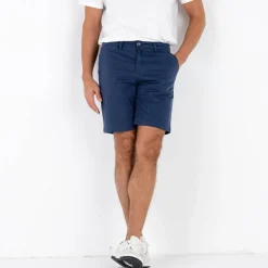 Bermuda chino uni toile sergé stretch morphologie classique