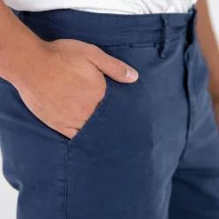 Bermuda chino uni toile sergé stretch morphologie classique