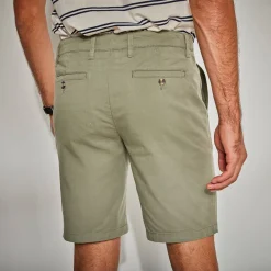 Bermuda chino uni toile sergé stretch morphologie classique