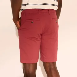Bermuda chino uni toile sergé stretch morphologie classique