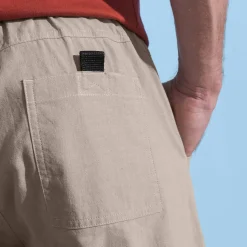 Bermuda met 3/4-elastische tailleband + bijpassende ceintuur