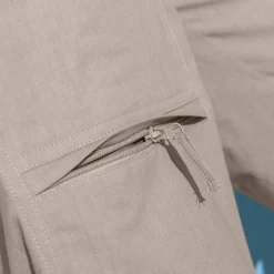 Bermuda met 3/4-elastische tailleband + bijpassende ceintuur