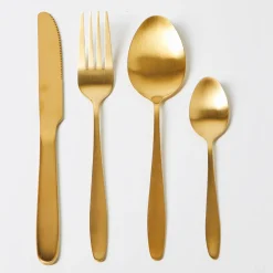 Bestek in goudkleurig inox, 16-delig