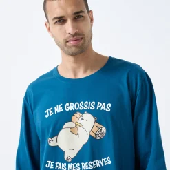 Bigshirt met "Je ne grossis pas" print