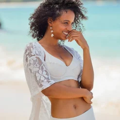Bikinibeha in korfmodel, Calayo, met beugels