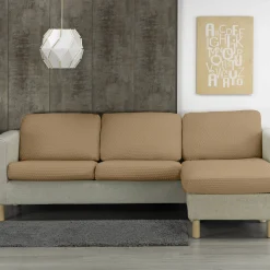 Bi-rekbare, gewafelde hoes voor chaise longue