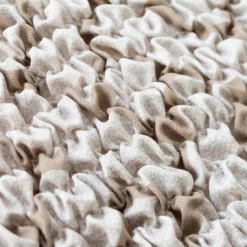 Bi-rekbare, grafische hoes in gewafelde microvezel voor fauteuil en zetel