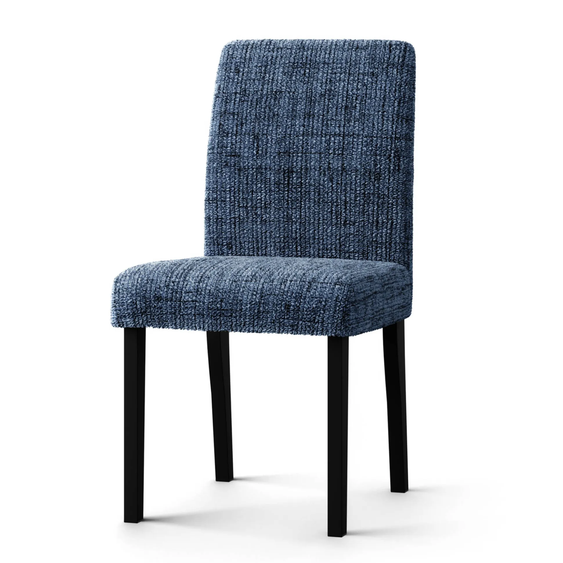 Bi-rekbare hoes in microvezel, effen faux-uni effect, voor stoel