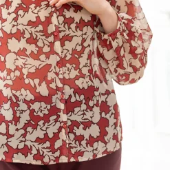 Bloes in voile, bloemenprint