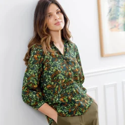 Bloes met bloemenprint