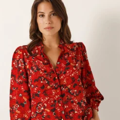 Bloes met bloemenprint