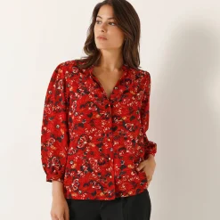 Bloes met bloemenprint
