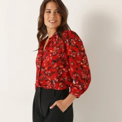Bloes met bloemenprint