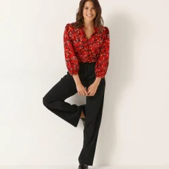 Bloes met bloemenprint