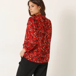Bloes met bloemenprint