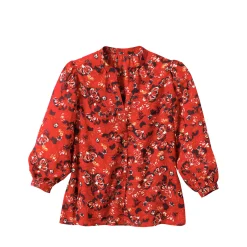 Bloes met bloemenprint