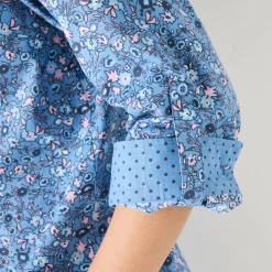 Bloes met bloemenprint