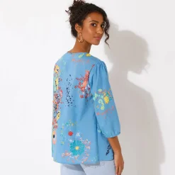 Bloes met bloemenprint