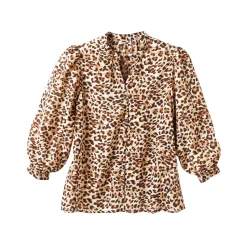 Bloes met luipaardprint
