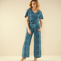 Bloes met minimalistische print en korte mouwen