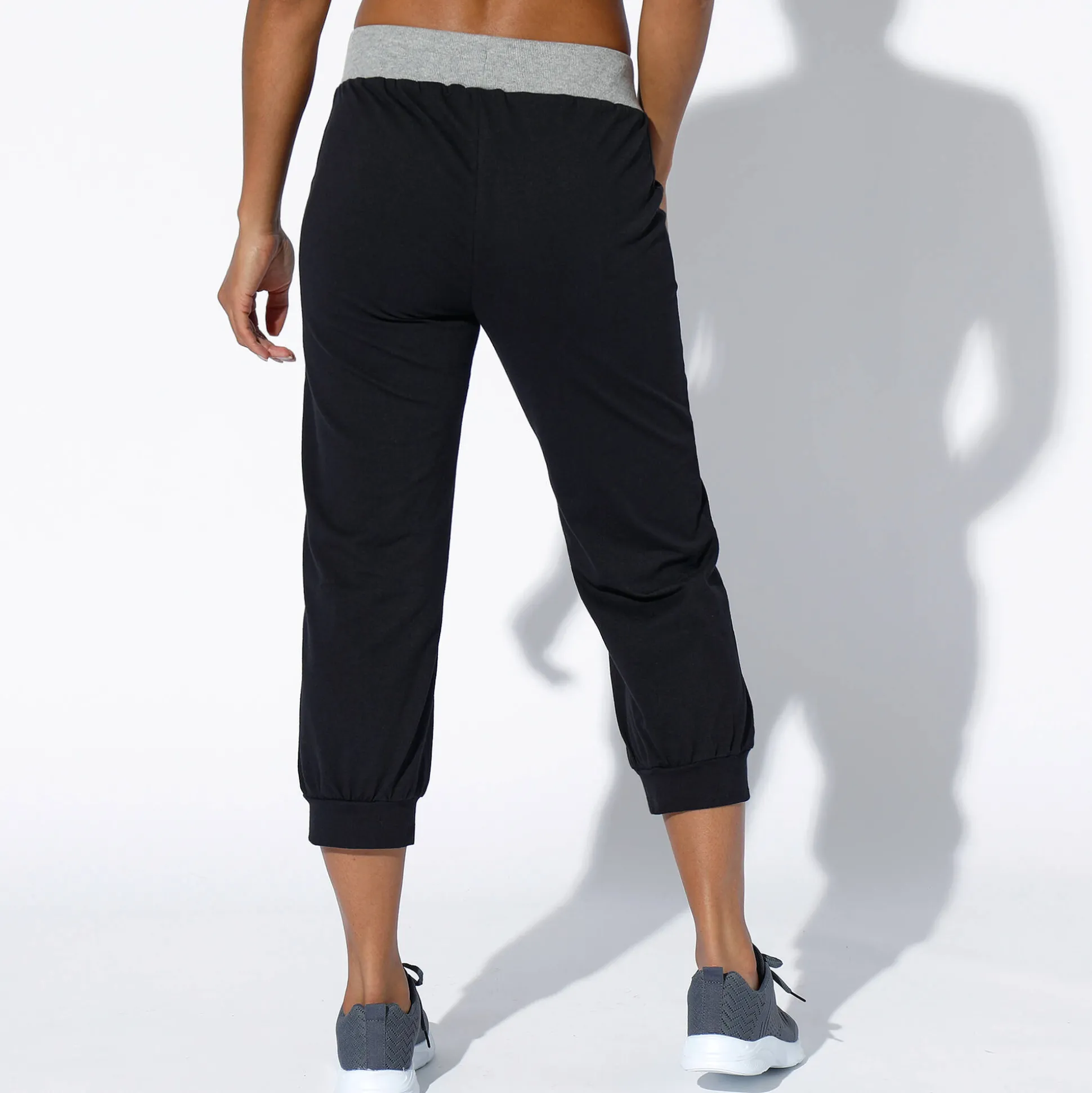 Bloezende 3/4-broek in tricot
