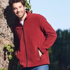 Blouson in microfleecetricot met rits