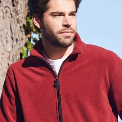 Blouson in microfleecetricot met rits