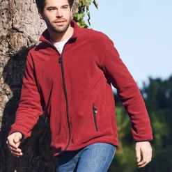 Blouson in microfleecetricot met rits