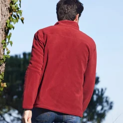 Blouson in microfleecetricot met rits