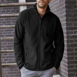 Blouson in microfleecetricot met rits