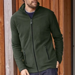 Blouson in microfleecetricot met rits