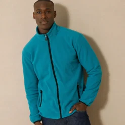 Blouson in microfleecetricot met rits