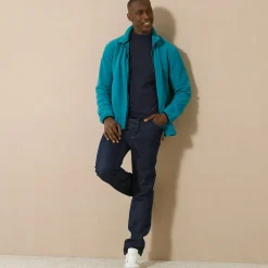 Blouson in microfleecetricot met rits