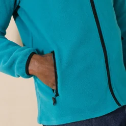 Blouson in microfleecetricot met rits