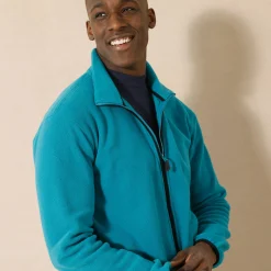 Blouson in microfleecetricot met rits