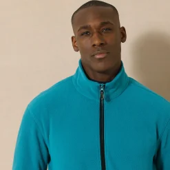 Blouson in microfleecetricot met rits
