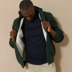 Blouson in patentsteek met warme voering