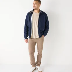 Blouson met rits en opstaande kraag, in molton met sherpavoering