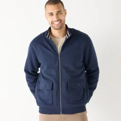 Blouson met rits en opstaande kraag, in molton met sherpavoering
