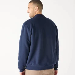 Blouson met rits en opstaande kraag, in molton met sherpavoering