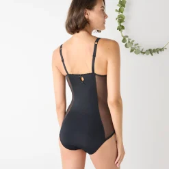 Body in tweekleurige kant en tule Arum Cabaret - met beugels