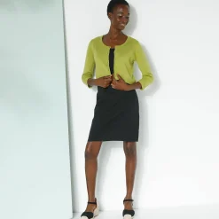 Bolero-vest met knopen, zachte touch