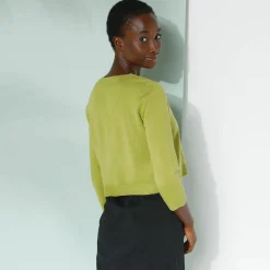 Bolero-vest met knopen, zachte touch