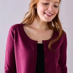 Bolero-vest met knopen, zachte touch