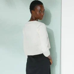 Bolero-vest met knopen, zachte touch