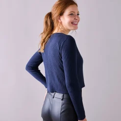 Bolerovest, ribtricot