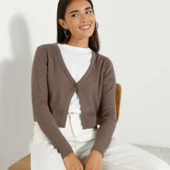 Bolerovest, ribtricot