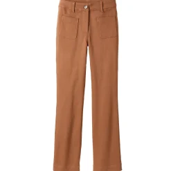 Bootcut broek, opgestikte zakken